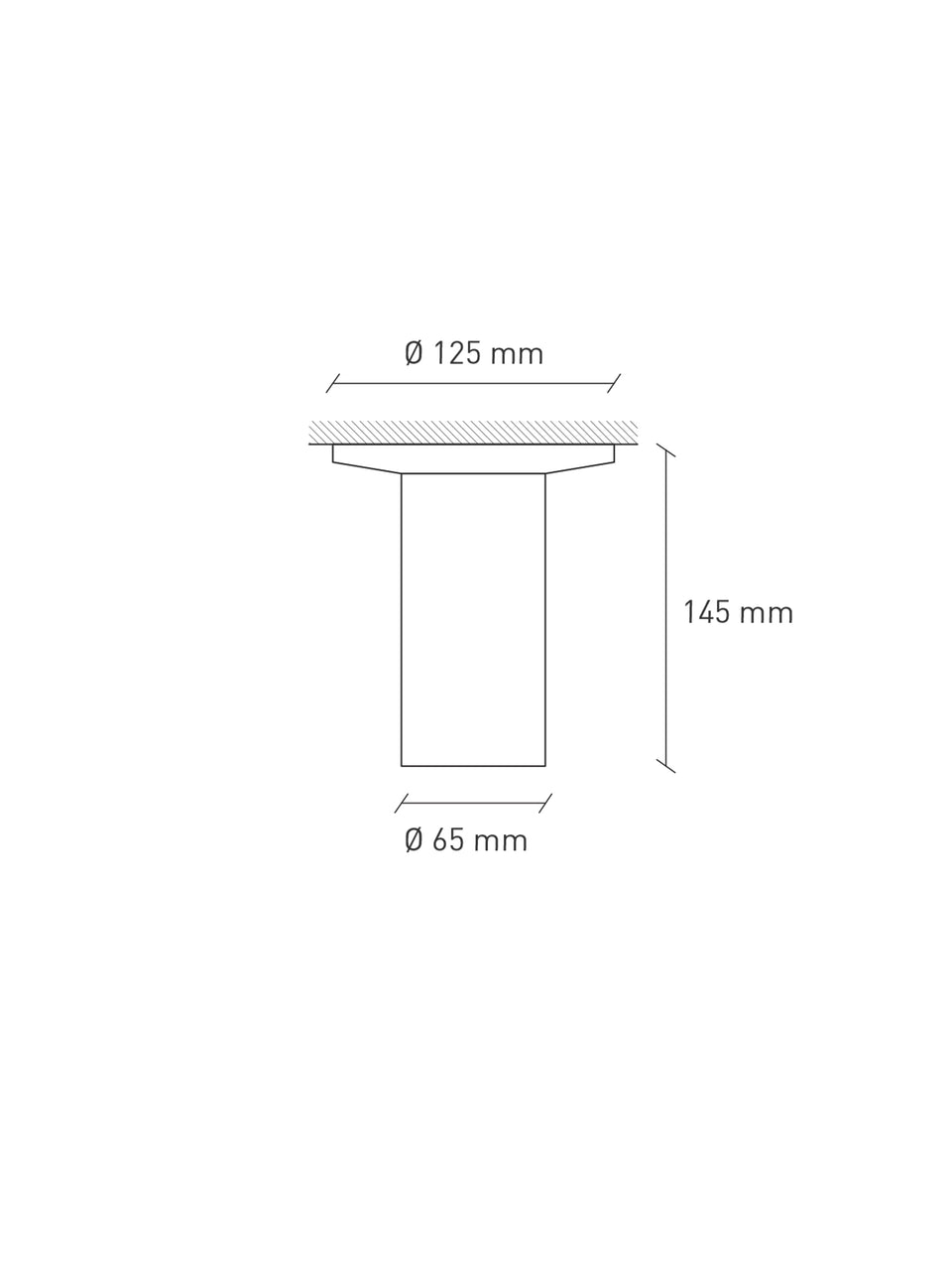 Cromia ceiling lamp 13 cm with Cover Plate