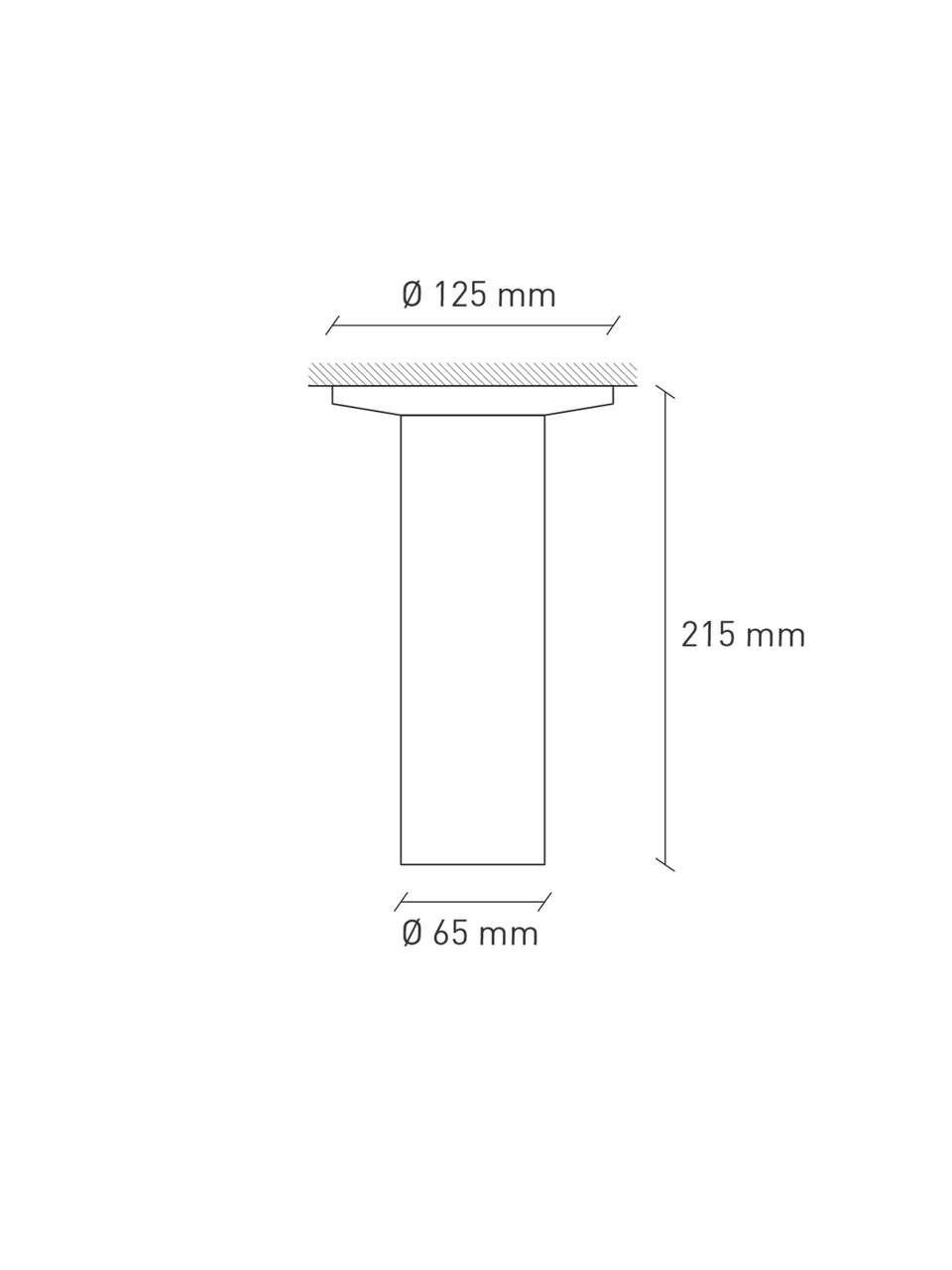 Cromia ceiling lamp 20 cm with Cover Plate